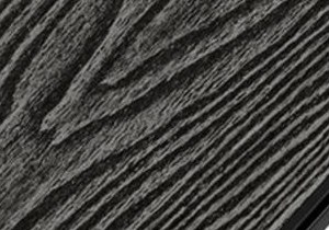 Anthracite hollow composite decking board, wood-grain finish